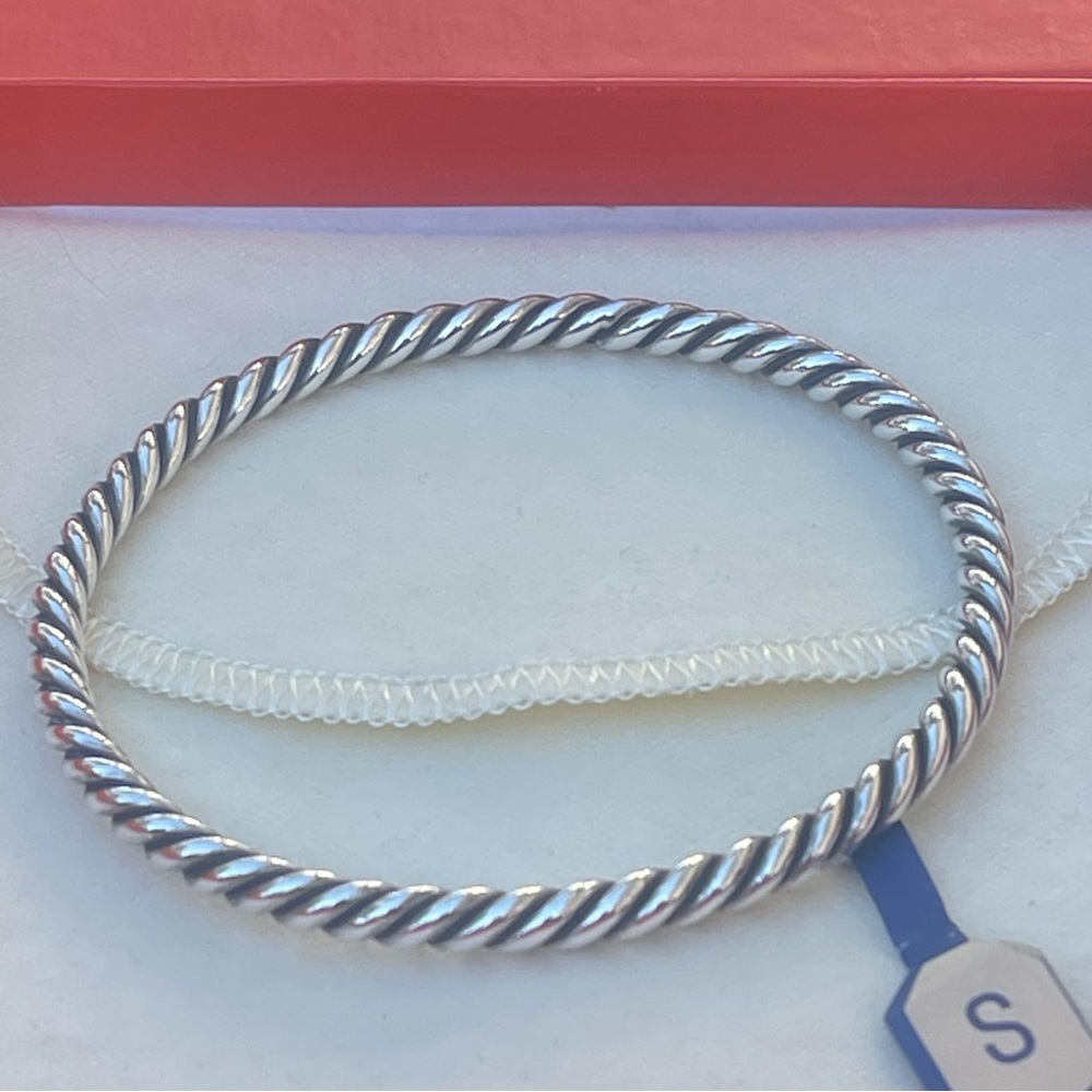 James Avery Twisted Rope Solid Sterling Silver Ba… - image 2